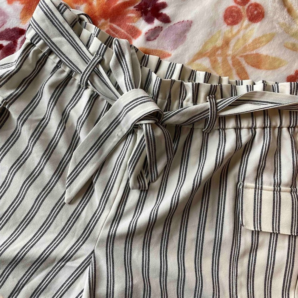 Striped High Waisted Shorts